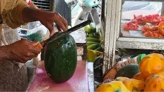 FRUIT NINJA of FRUITS | Amazing Fruits Cutting Skills | Indian Street Food In 2025