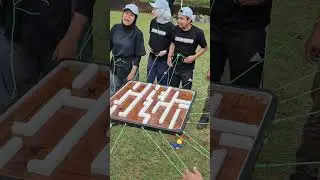 TEAM WORK MAKE THE DREAM WORKS #shorts #teamwork #teambuilding #fungames #outbound #outing #games