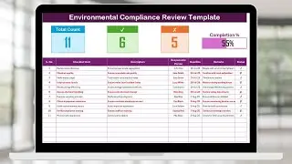 Environmental Compliance Review Checklist in Excel