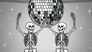 Dancing Skeleton Screensaver🕺Dark Gothic Vintage Wall Art | Spooky Skull Printables for Frame TV