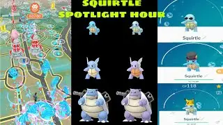 #Squirtle spotlight hour in Pok&eacute;mon go