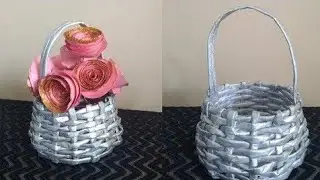 How To Make Newspaper Basket | paper craft ideas | parul pawar