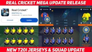 Real Cricket Mega Update Released | RC Pass Season & T20WC Squad Update | Auction Update New Stadium