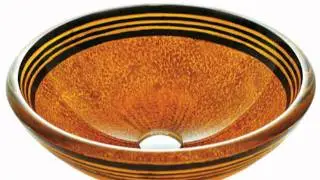 Vigo VG07011 Tangerine Glass Vessel Sink