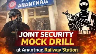 Mock Drill at Railway station Anantnag || Jammu Kashmir police RPF GRPF conducts drill jointly 