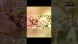 Shiv Sena and khalsa panth takrar in Patiala , Police Open fired while Singhs did bhangra . #patiala