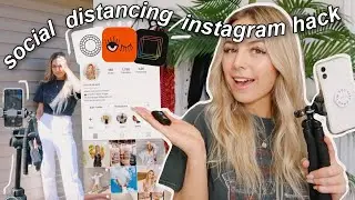 how I EDIT & TAKE my instagram pictures ALONE *quarantine hack*