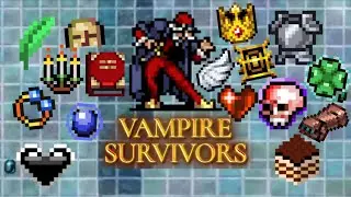 Fuja de Moongolow com os 16 acessórios no nível máximo - Vampire Survivors