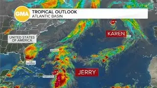 Storms in tropics as nor'easter threatens flooding along East Coast