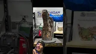 Raw Copper Table Art from Michigan! #copper #rawcopper #art #workofart #balltmaxreacts #shorts #wow