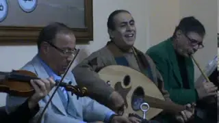 عودت عينى - غناء الفنان علاء قرمان - صالون المنارة  د محمد سعد الدين 25/1/2012