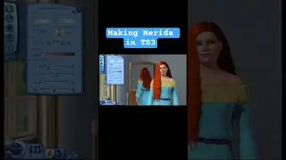Sims 3 Speed CAS Disney Princess Merida #sims3 #sims #merida