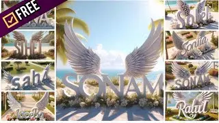 How To Create 3D Ai Wing Name Image | Bing Image Creator | New Trending Ai image | Free Image |