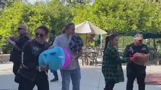 Motorcycle club donates toys in Pasadena
