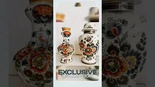 Vintage Delft Polychrome Ginger Jar - Made in Holland - Ceramic Vases and Urn