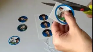 Galletas con papel de azúcar impreso