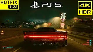 CYBERPUNK 2077 PATCH 1.22 HOTFIX PS5 Gameplay Performance & Graphics (Walking in Night City #5)