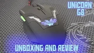 Распаковка и краткий обзор игровой мыши Dragon War Unicorn G8!