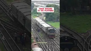 Train sending to the platform