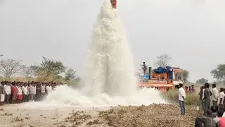 Borewell Drilling - 10 HP water खतरनाक पानी 60 feet Drilling ll borewell point checking borewell 