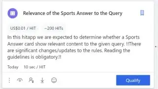Relevance of the Sports Answer to the Query uhrs hitapp Qualify test💡 | uhrs working👨&zwj;💻 tips💡