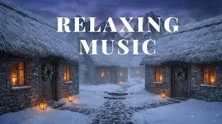 Snowfall Over the Ancient Realm | Celtic Medieval Music & Calm Winter Sounds