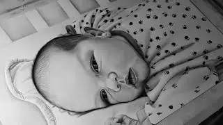 DRAWING BABY | PORTRAIT DE NATHEO👶✏️#timelapse #dessin #portrait #drawing #draw #sketch #baby #boy