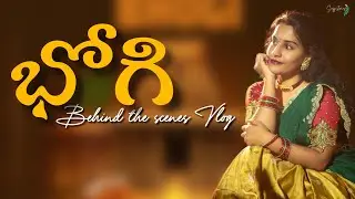 Getting Ready in Half Saree for Bhogi 🌾 Traditional Photoshoot BTS | SujjiStories