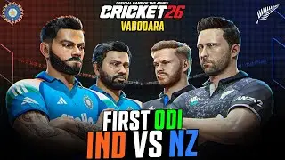 India vs New Zealand 1st ODI - Ro-Ko Back 😍🔥| Cricket 26