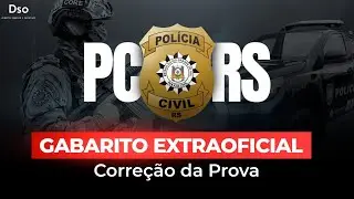 Gabarito Extraoficial Polícia Civil do Rio Grande do Sul (PC RS)!