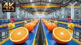 Modern Orange Juice Factory Process | High-Tech Juice Production