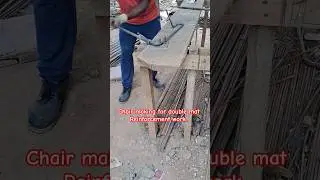 Full process of reinforcement chair making for double mat slab. #civilengineerwork07 #reinforcement