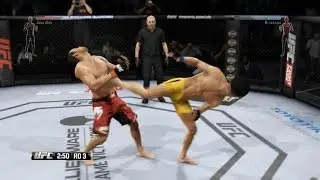 EA Sports UFC - Jose Aldo vs. Bruce Lee - Featherweight Championship - PS4 Gameplay