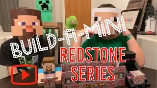 Minecraft Build-A-Mini Toys Blind Box Unboxing - Redstone Series 11