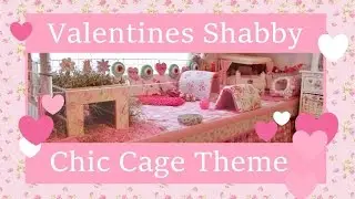 Valentines Shabby Chic Guinea Pig Cage Tour 2016