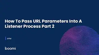 APIM - How To Pass URL Parameters Into A Listener Process Part 2