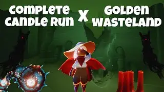 FULL CANDLE RUN - GOLDEN WASTELAND | Sky Cotl | Noob Mode