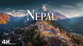 Nepal 4K 🇳🇵 - Cinematic Himalayan Mountains & Kathmandu Tamples By Drone