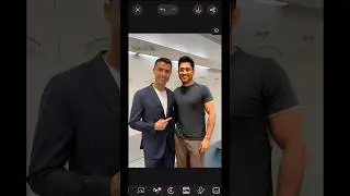 Ms Dhoni and Cristiano Ronaldo Photo Editing 📷 #msdhoni #ronaldo #csk #youtubeshorts #shorts