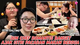 ISTRI SENANG DI AJAK MAKAN SUSHI MAHAL YANG ROMANTIS.. JUN CHEF MENYALA BANGET!