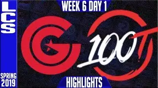 CG vs 100 Highlights | LCS Spring 2019 Week 6 Day 1 | Clutch Gaming vs 100 Thieves