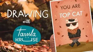 Drawing with Tarsila - Learn how to draw a cool cat