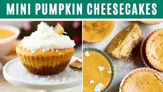 PUMPKIN CHEESECAKES I mini, creamy, delicious