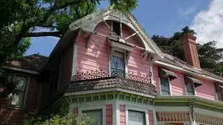 A pink lady Victorian in Los Angeles by Victorian Depot