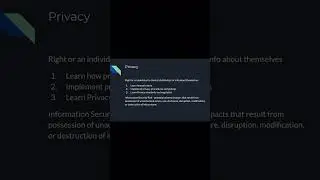 Cybersecurity For Beginners: Privacy #cybersecurity #isc2 #shorts