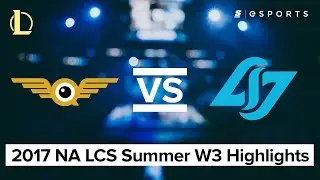 HIGHLIGHTS: FlyQuest vs Counter Logic Gaming (2017 NA LCS Summer)
