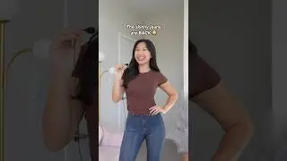 Узкие джинсы: ДА или НЕТ? 👖💬 Подпишитесь, чтобы увидеть больше идей для стиля 💡 #идеинаряда #осен...