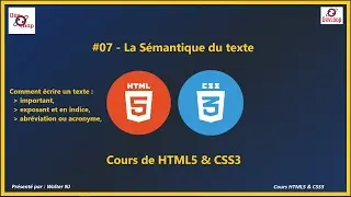 Comment Utiliser la Sémantique de Texte en HTML @Cours Complet de HTML5 & CSS3  2024| DevLoop #07