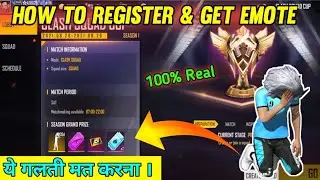 💙 HOW TO REGISTER CS CUP & GET EMOTE // ⭕ कैसे मिलेगा Emote देख लो !! 😱 कोई गलती मत करना !