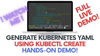 Generate Kubernetes Manifest Files Examples with: kubectl create command